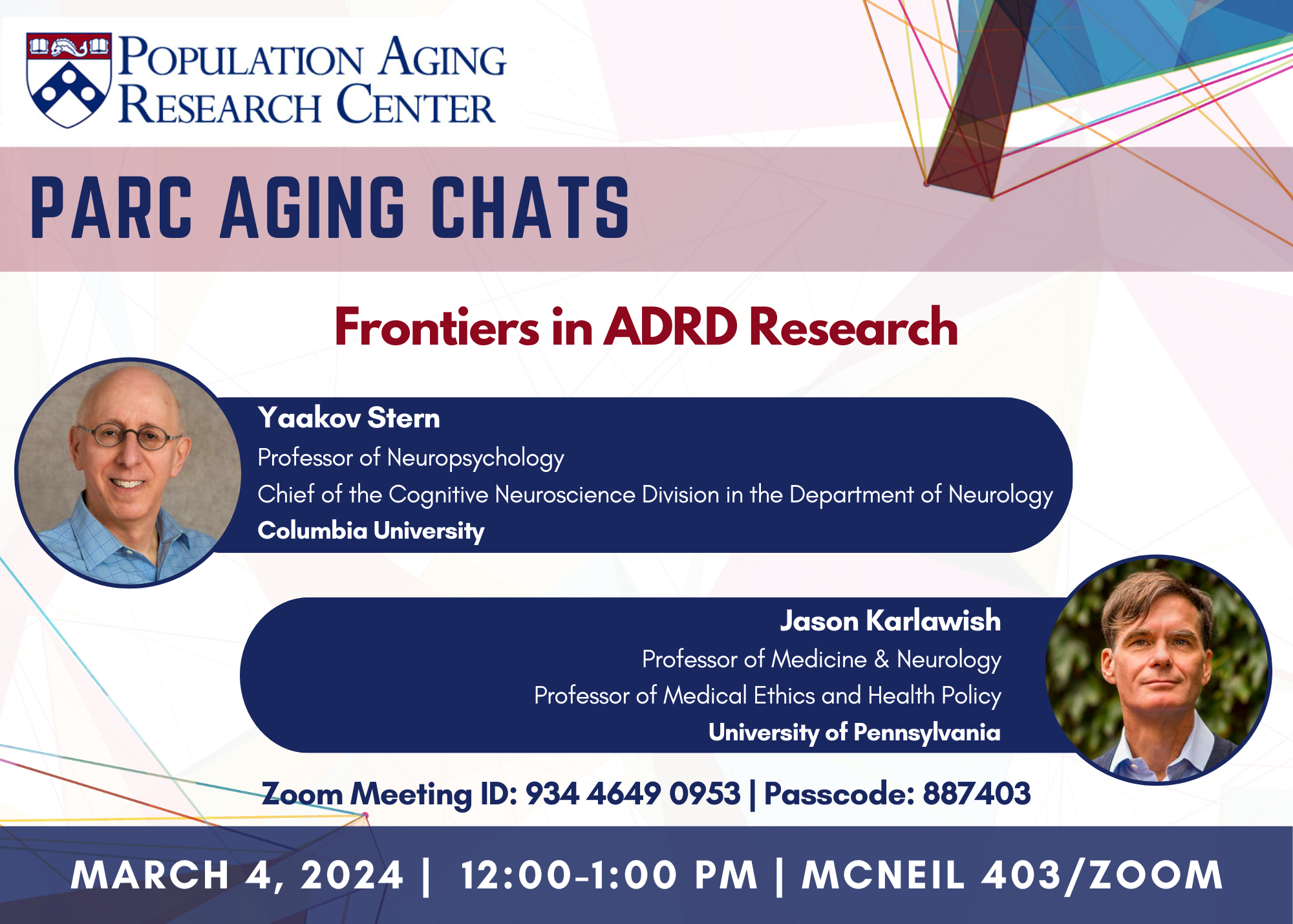 "PARC Aging Chat March 2024"