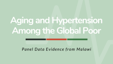 Aging and Hypertension among the Global Poor—Panel Data Evidence from Malawi