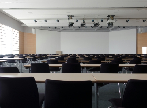 An empty conference room
