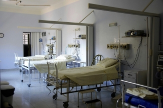 An empty hospital room